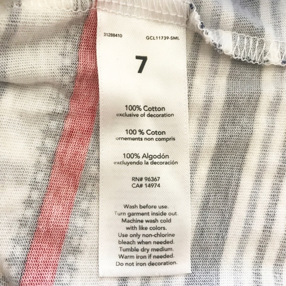 OSHKOSH B'GOSH Girl's 100% Cotton Top Size 7 - Picture 4 of 4